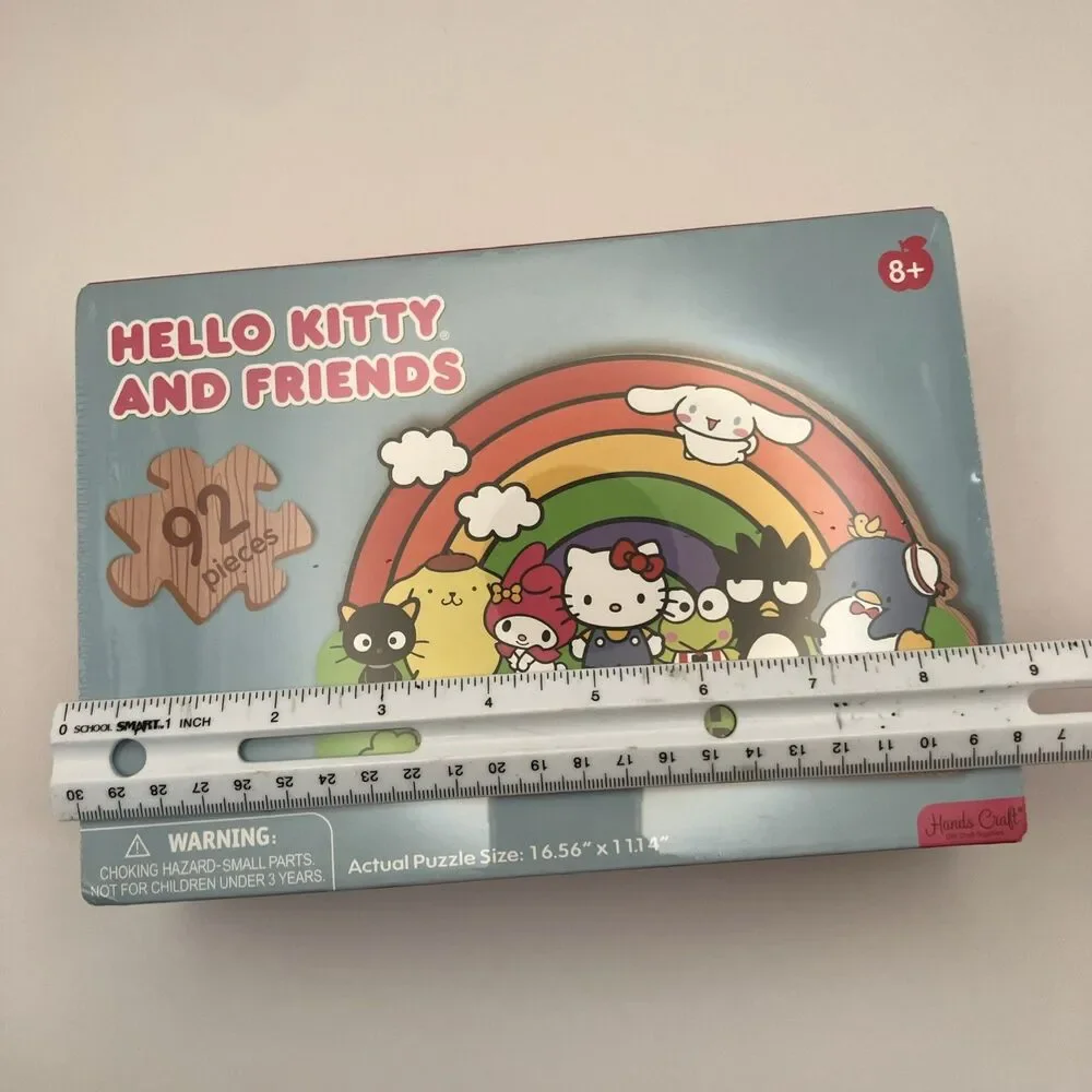 Hello Kitty & Friends Rainbow WOOD Jigsaw Puzzle  SEALED -Christmas, Toys